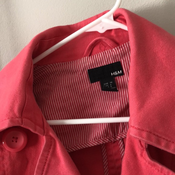 H&M coral jacket - Picture 2 of 2
